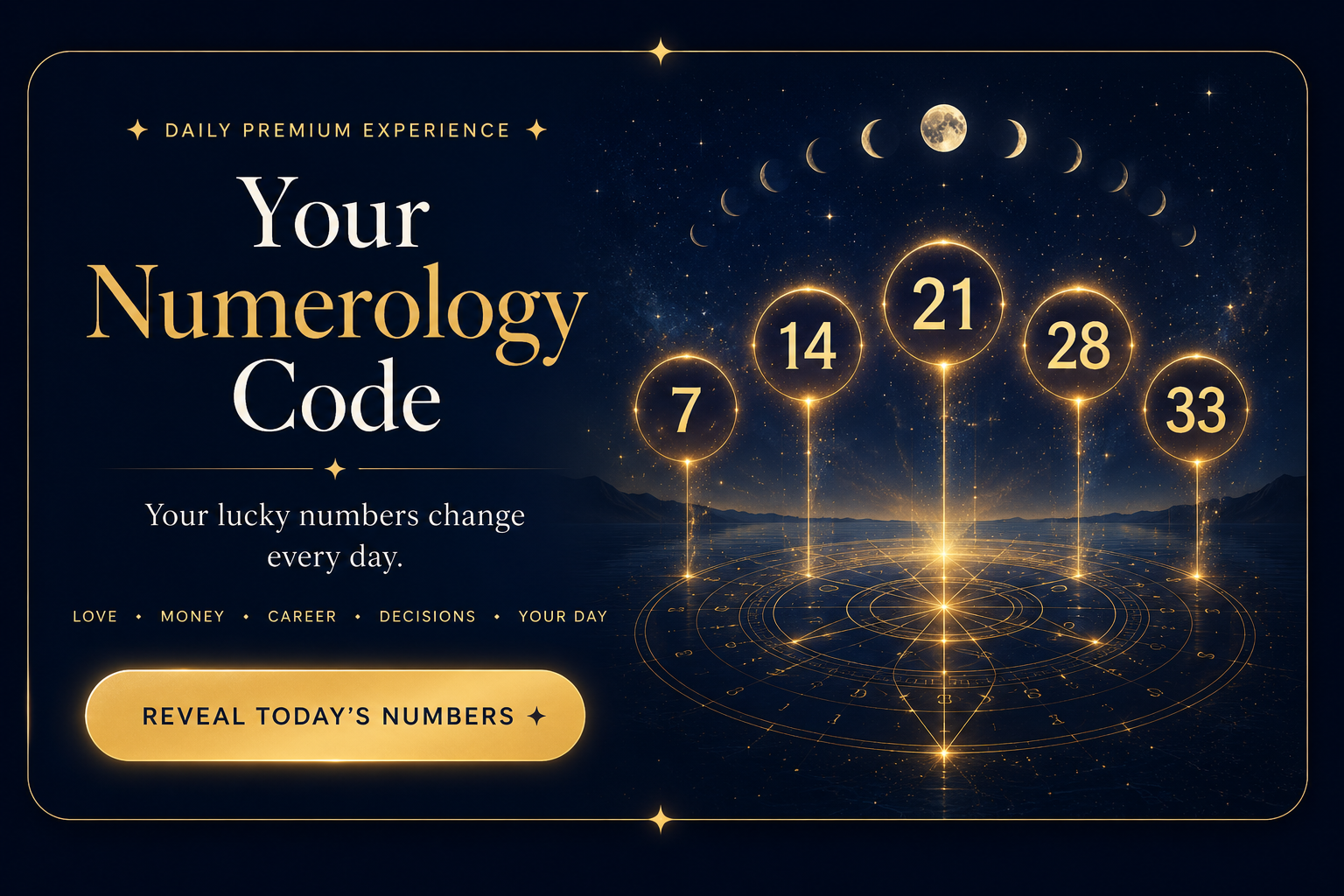 Your Numerology Code — your lucky numbers change every day