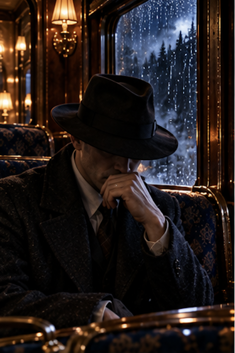 Daniel alone in the carriage