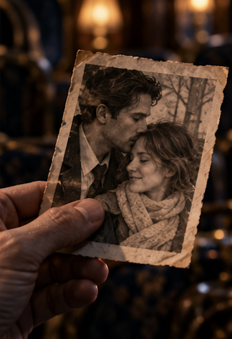 Old photograph of Daniel and Clara
