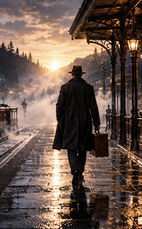 Daniel leaves the station at dawn