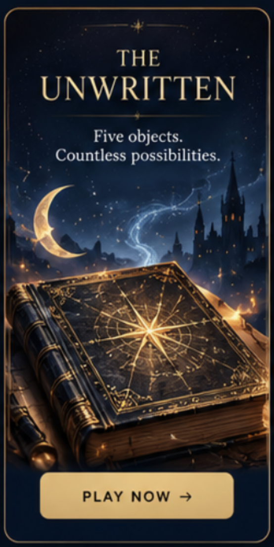 Celestial book under a starry sky